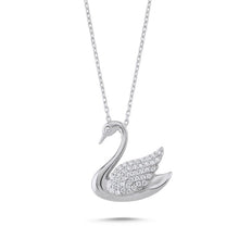 Загрузите изображение в средство просмотра галереи, Ожерелье Swarovski Zirconia Swan