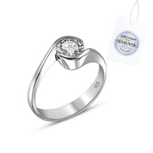 Загрузите изображение в средство просмотра галереи, Кольцо Solitaire с камнем Swarovski
