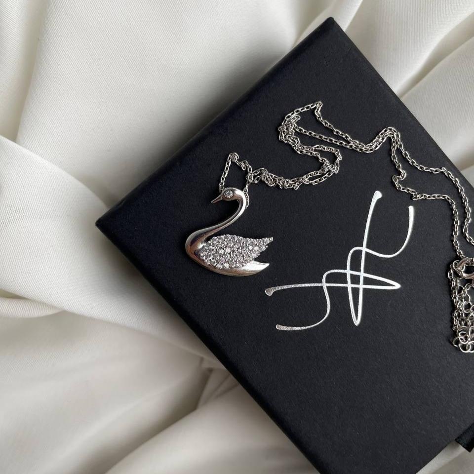 Ожерелье Swarovski Zirconia Swan